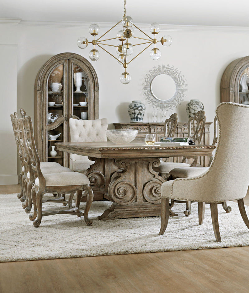 Castella - Tufted Dining Chair - Beige / Light Brown