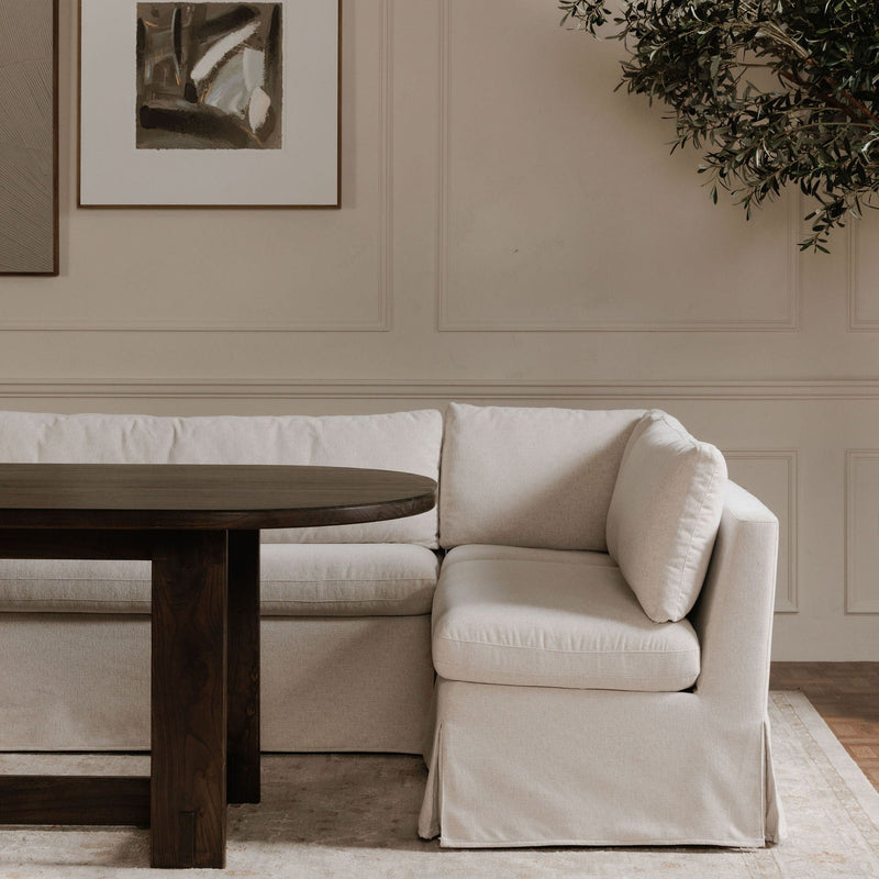 Fable - Slipcover Dining Corner Chair - Beige