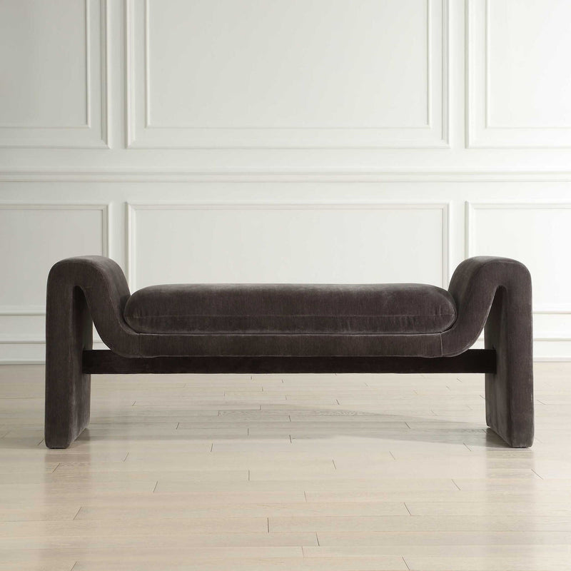 Manson - Modern Bench - Charcoal