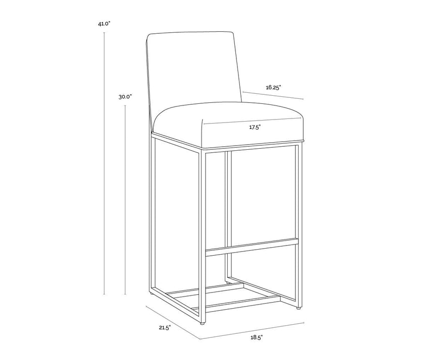 Joyce Barstool - Cube Black