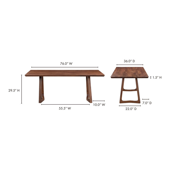 Silas - Dining Table - Walnut