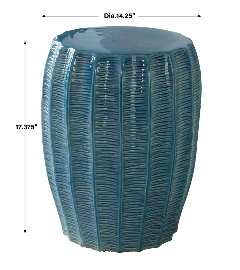 Harbor - Garden Stool - Aque Blue