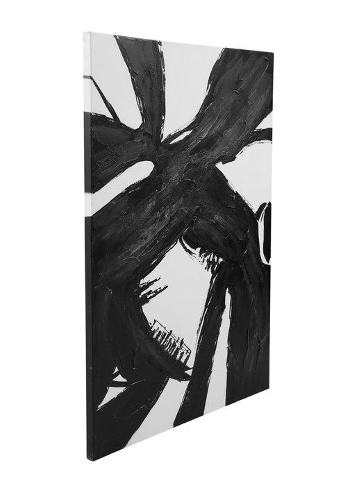 Franz Canvas Art - White / Black