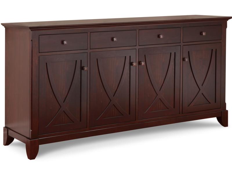 Florence Sideboard w/4 Wood Doors & 4/Drawers Collection