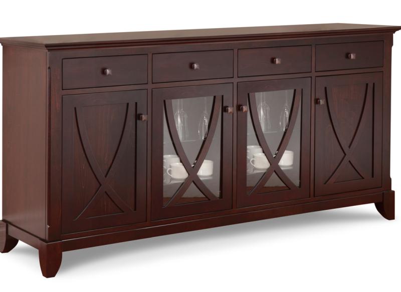 Florence Sideboard w/4 Wood Doors & 4/Drawers Collection
