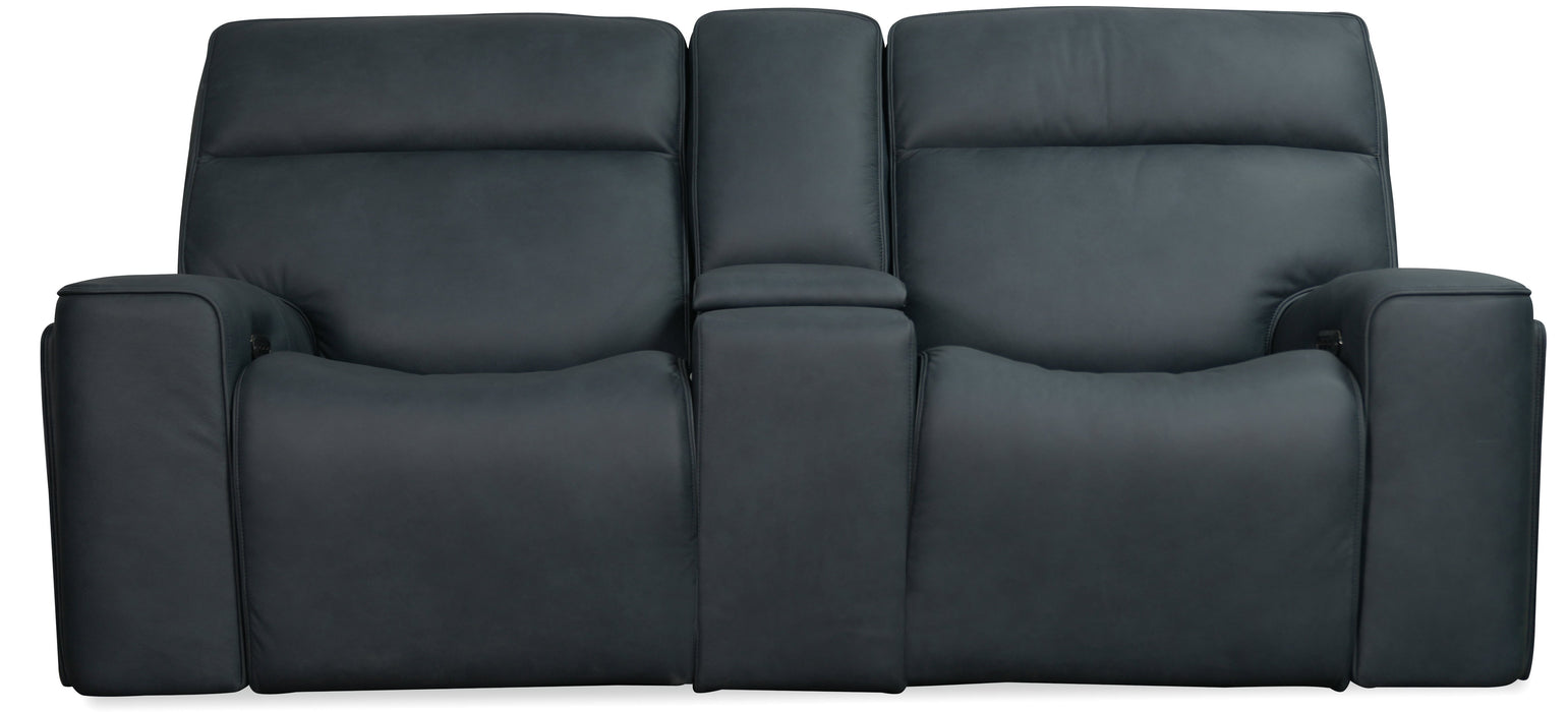 Riverton Power Gliding Console Loveseat with Power Headrest and Lumbar