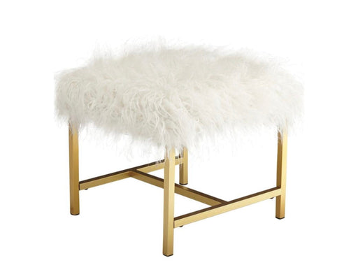 Elissa - White Stool - Furniture Depot