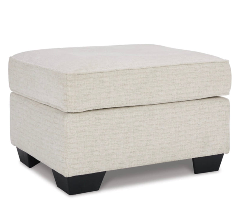 Cashton Ottoman - Snow