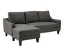 Jarreau Sofa Chaise Sleeper Grey - Furniture Depot