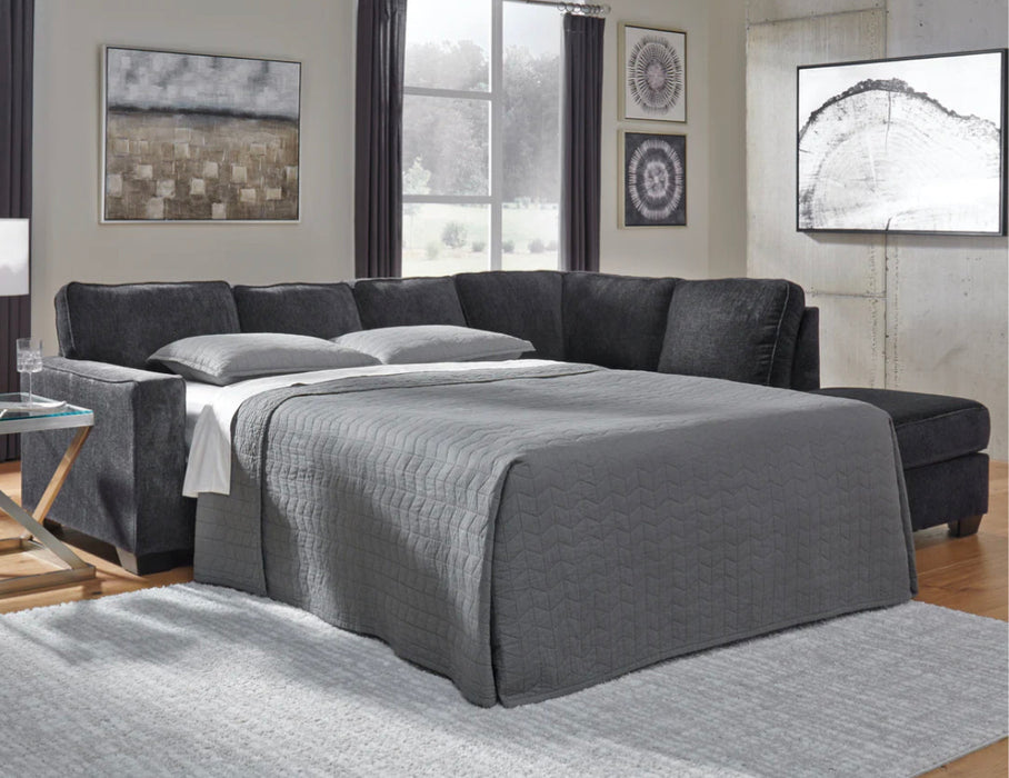 Altari Sectional - Full Sleeper with Chaise  - Slate