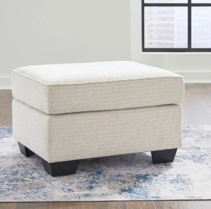 Cashton Ottoman - Snow