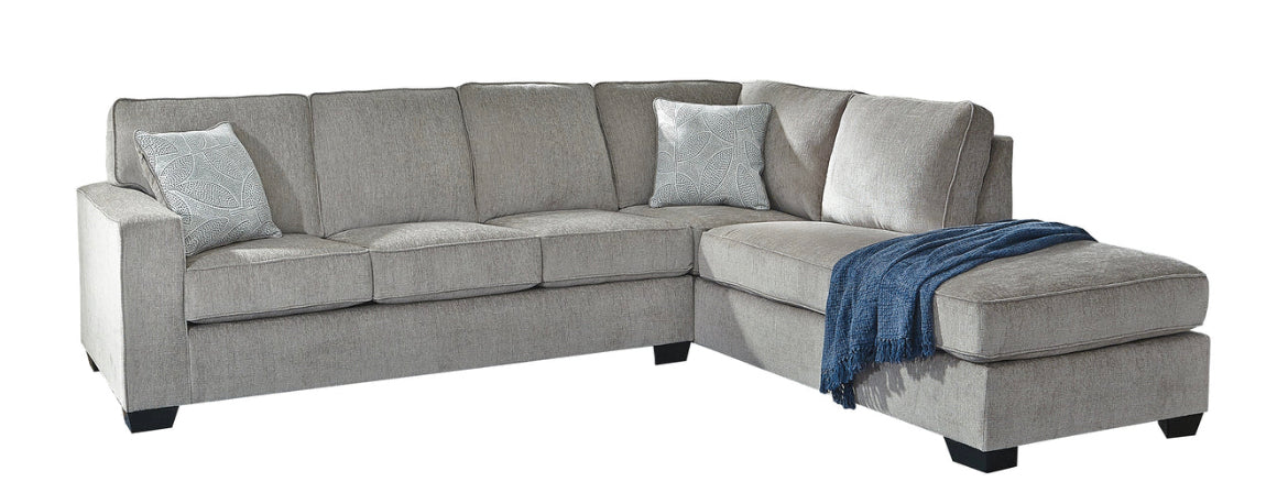 Altari Sectional - Full Sleeper with Chaise  - Alloy