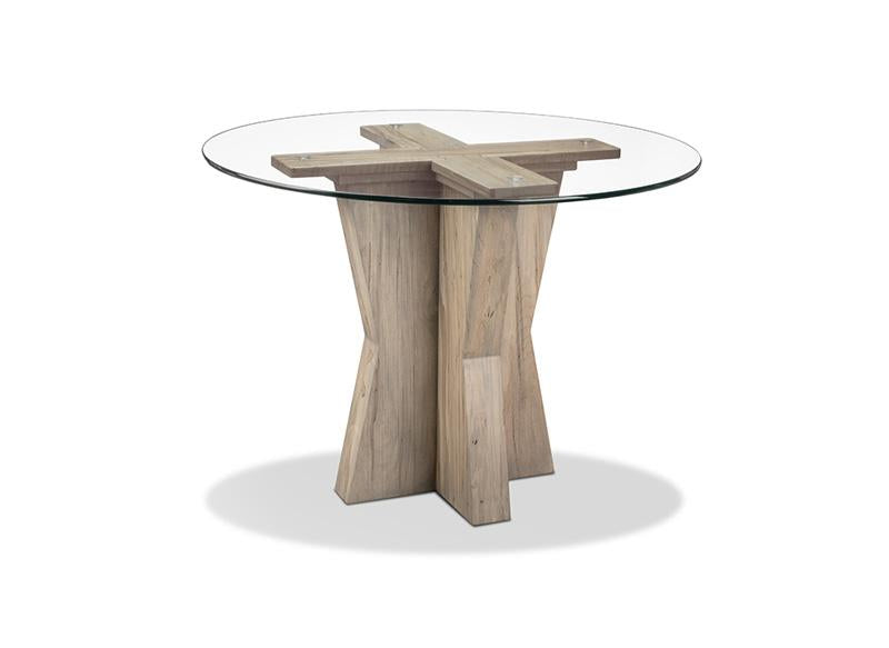 Jasper Round Glass Top Single Pedestal Dining Table Collection