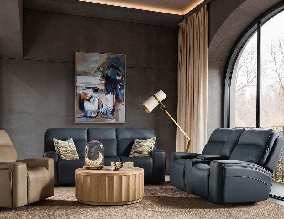 Riverton Power Gliding Console Loveseat with Power Headrest and Lumbar