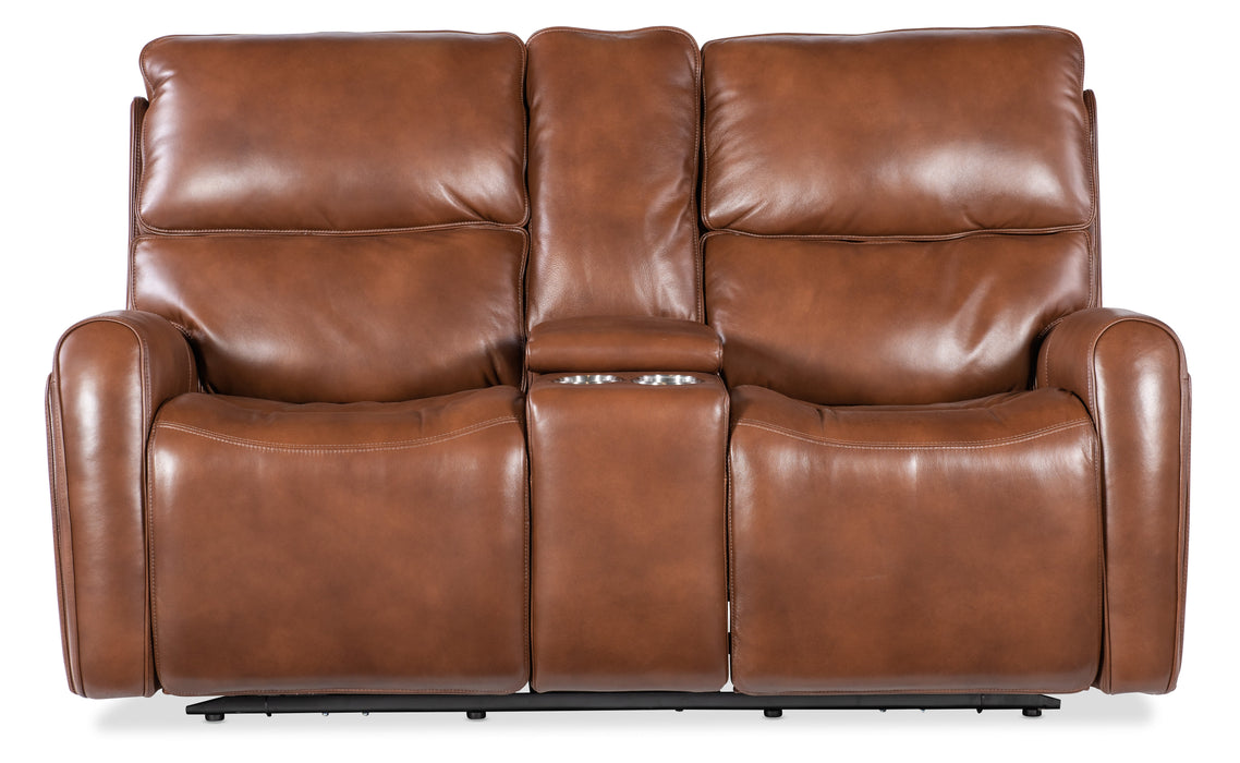 Crosby Zero Gravity Power Console Loveseat with Power Headrest and Lumbar