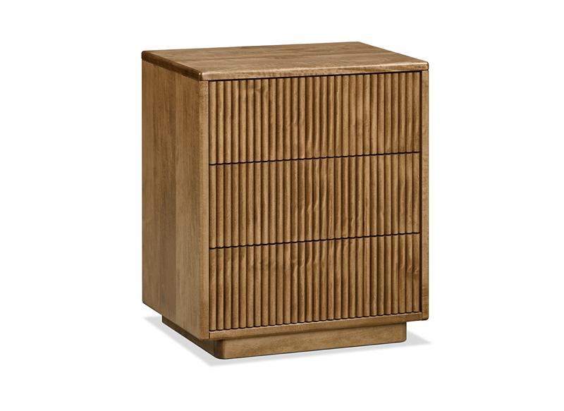 Lotus Wood Base 3 Drawer Night Stand Collection
