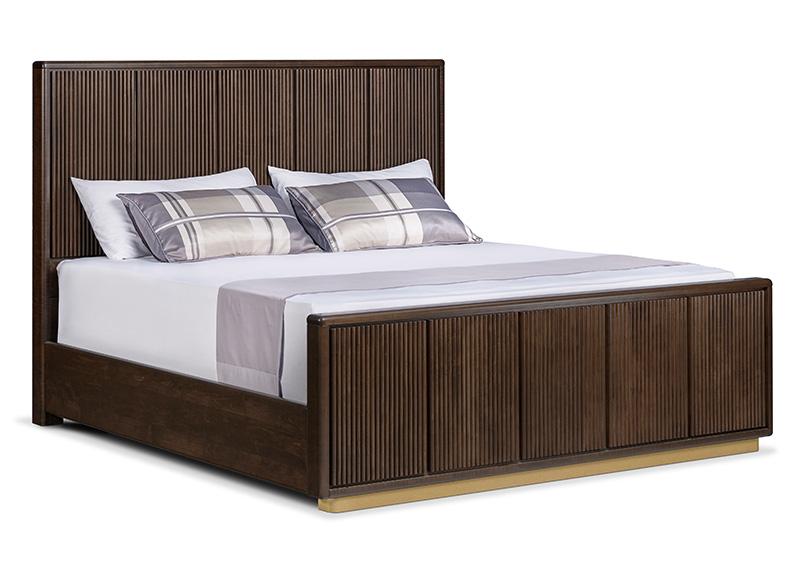 Lotus Metal Base Bed with Wood Headboard  Collection