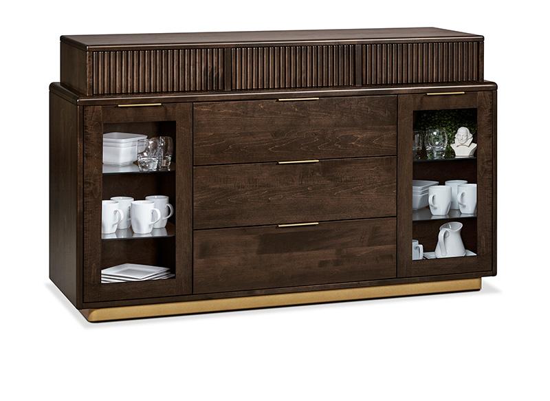 Lotus Metal Base Sideboard with 2 Doors on the out side Collection