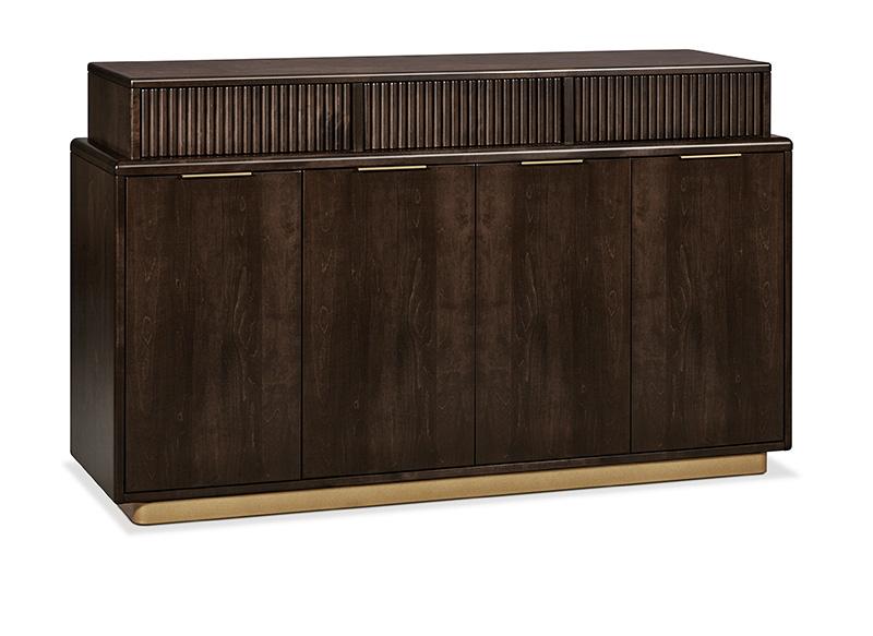 Lotus Metal Base Sideboard with 4 Doors Collection