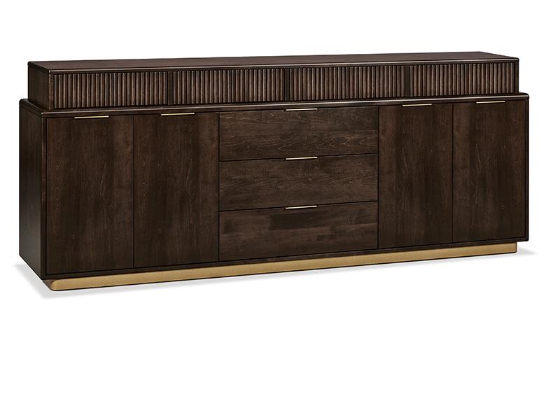 Lotus Metal Base Sideboard with 4 Doors on the out side Collection