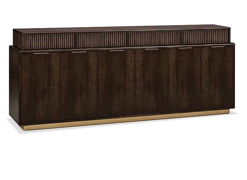 Lotus Metal Base Sideboard with 6 Doors Collection