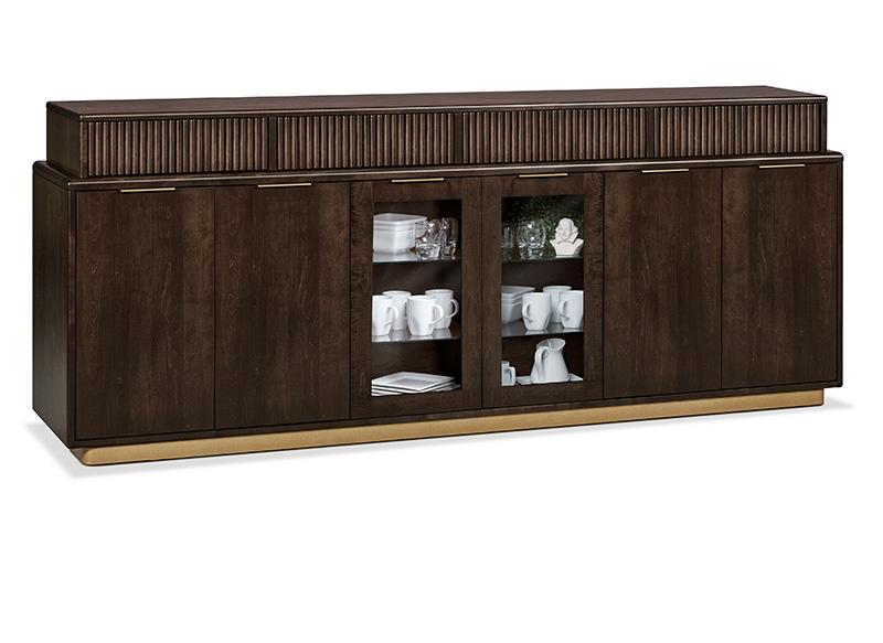 Lotus Metal Base Sideboard with 6 Doors Collection