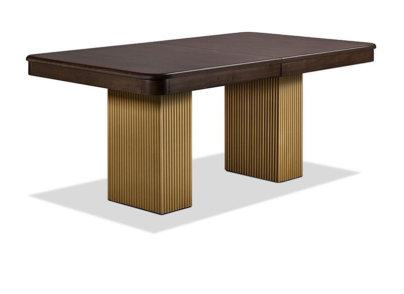 Lotus Double Metal Pedestal Dining Table Collection