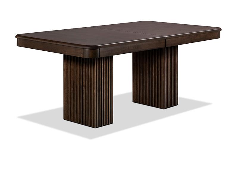 Lotus Double Wood Pedestal Dining Table Collection