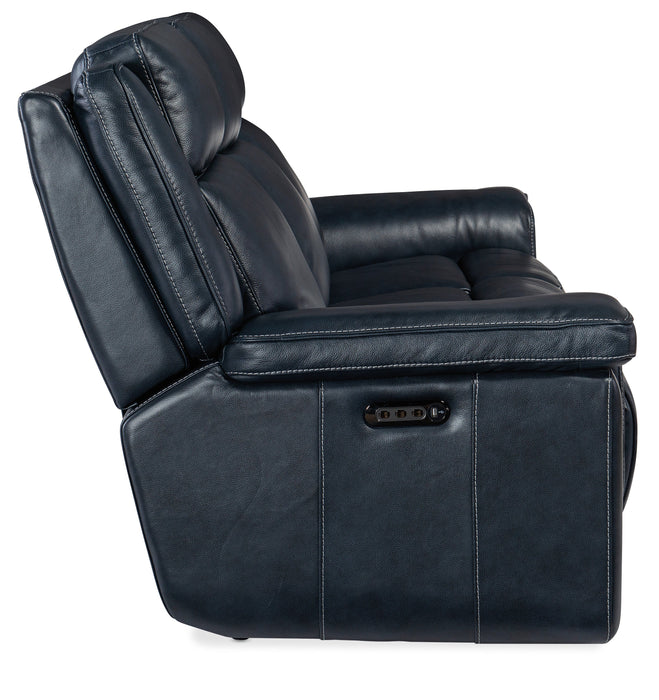 Montel Lay Flat Power Sofa with Power Headrest & Lumbar