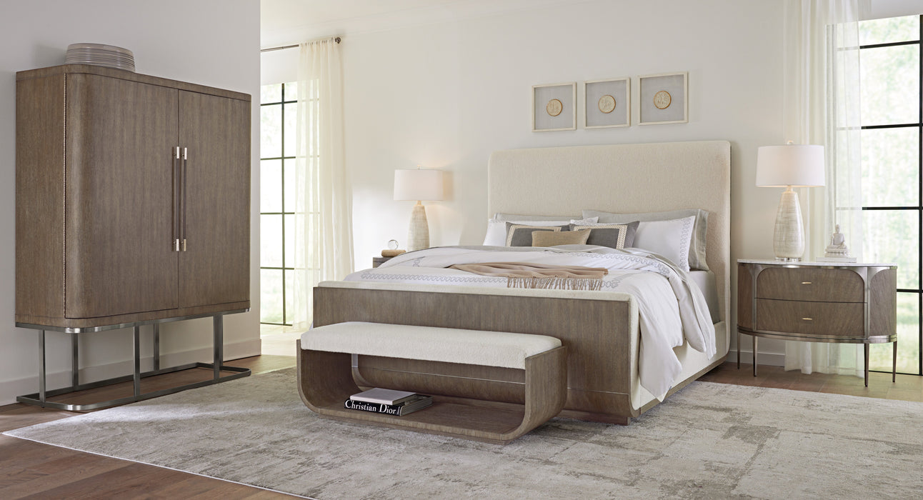 Modern Mood Cal King Upholstered Panel Bed