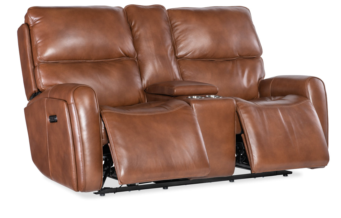 Crosby Zero Gravity Power Console Loveseat with Power Headrest and Lumbar