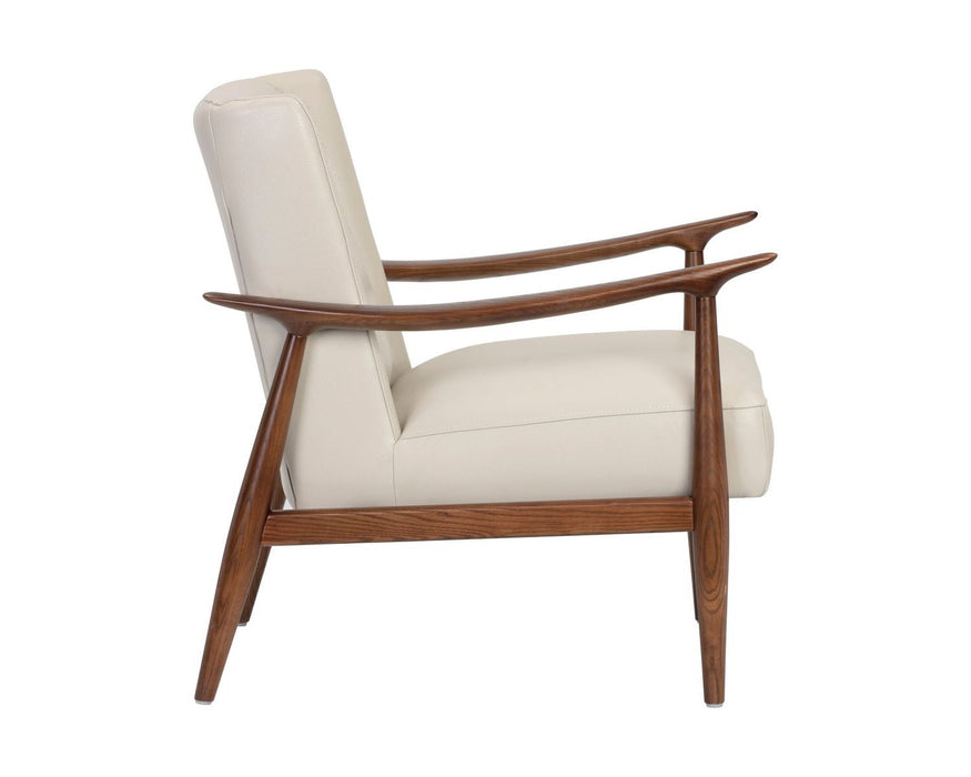 Azella Lounge Chair Manchester Stone Leather