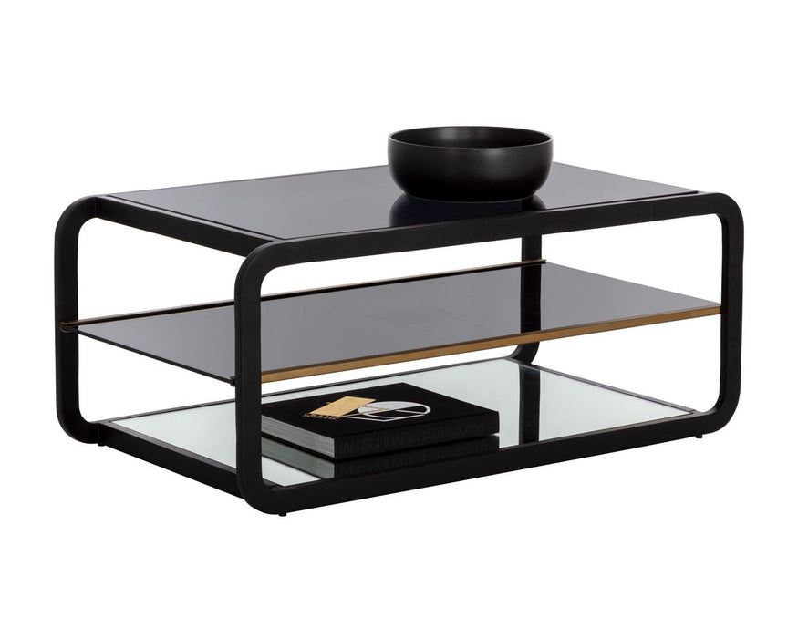 Ambretta Coffee Table Black / Smoke Grey