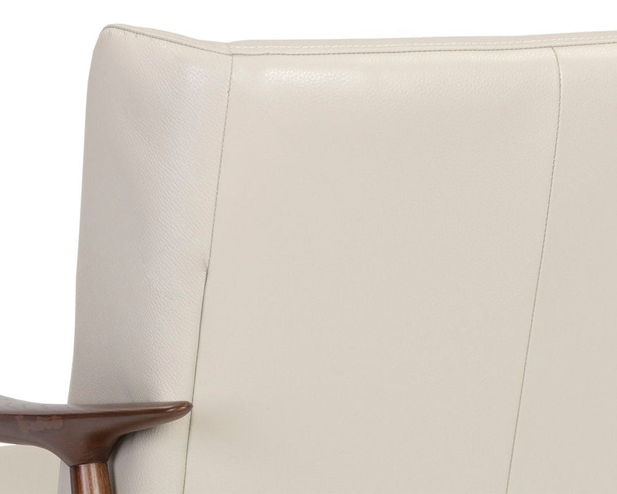 Azella Lounge Chair Manchester Stone Leather