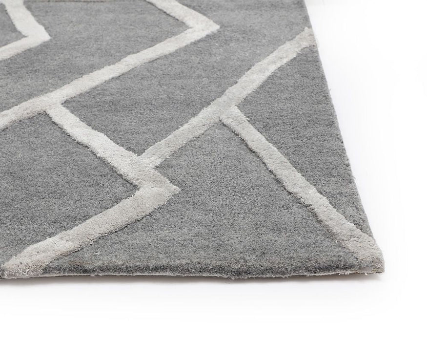 Zizi Hand Tufted Rug Grey