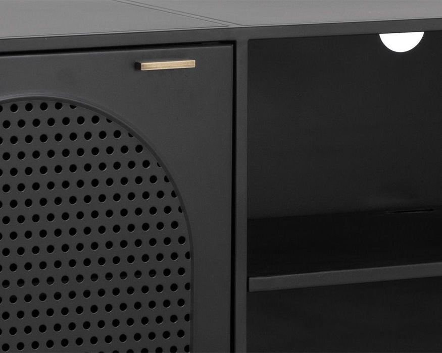 Aziza Media Console and Cabinet