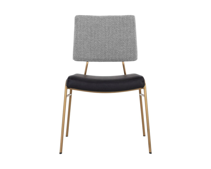 Brinley Dining Chair Gold Nightfall Black / Chacha Grey