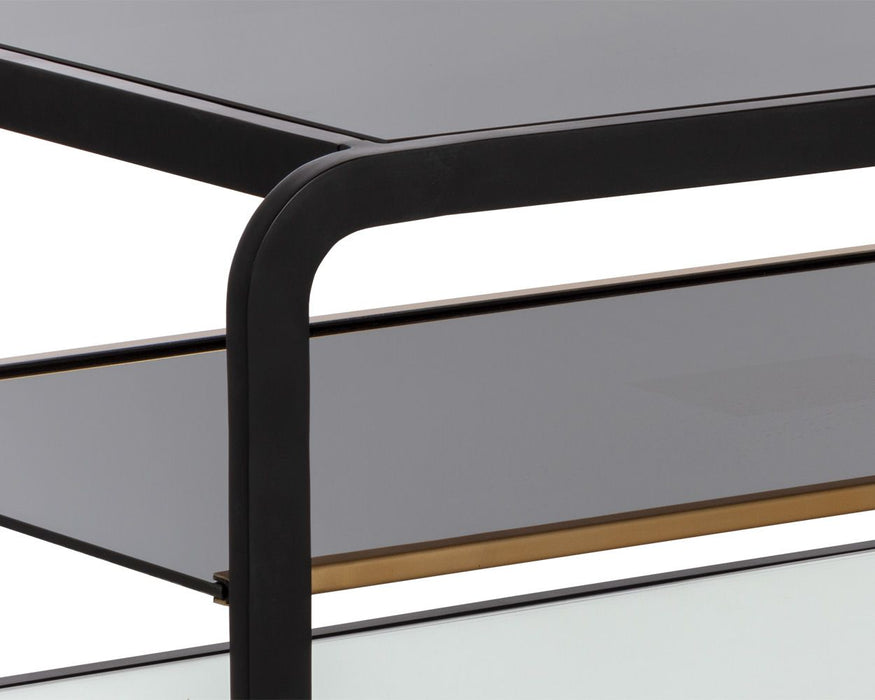 Ambretta Coffee Table Black / Smoke Grey