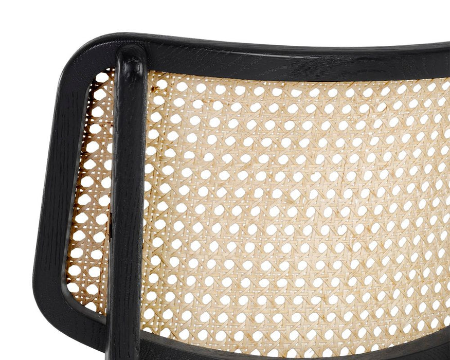 Annex Dining Chair Velvet Black / Natural