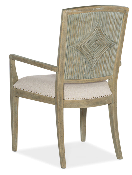 Surfrider Carved Back Arm Chair