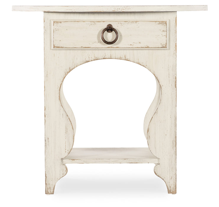 Americana One-Drawer Oval Nightstand