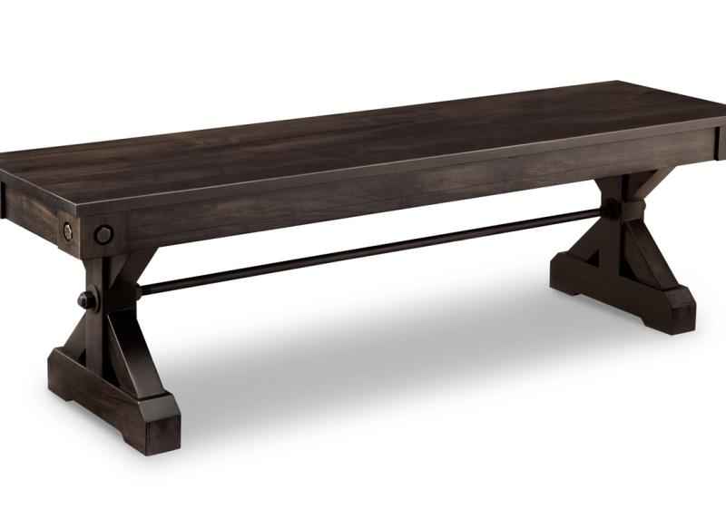 Rafters Bench with Wood Seat Collection