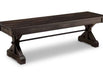 Rafters Bench with Wood Seat Collection