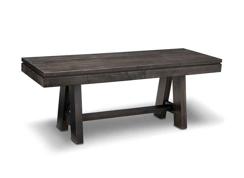 Steel City Bench with Wood Seat Collection