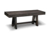 Steel City Bench with Wood Seat Collection