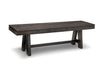 Steel City Bench with Wood Seat Collection