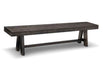 Steel City Bench with Wood Seat Collection