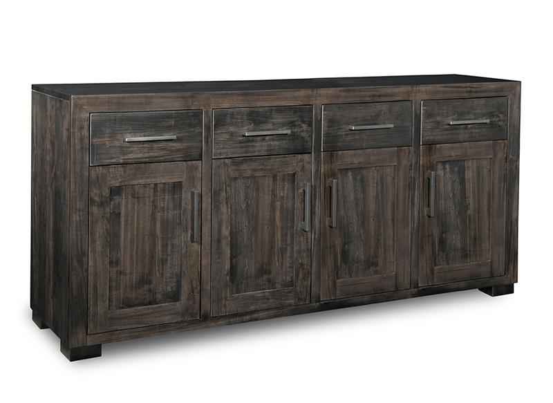 Steel City Sideboard w/4 Drawers 4/Doors Collection