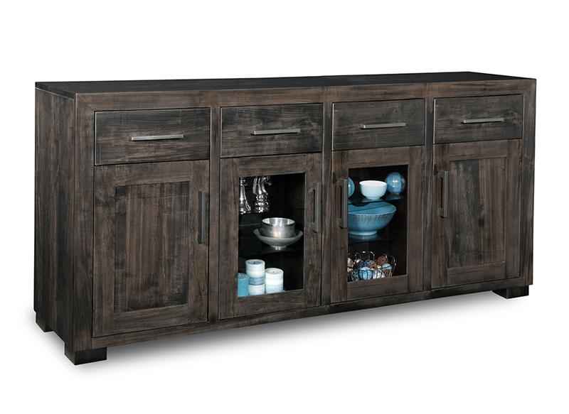 Steel City Sideboard w/4 Drawers 4/Doors Collection