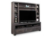 Steel City HDTV Unit with Hutch Collection